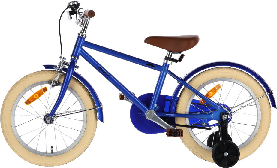 Amigo Mister 16 Inch 24 cm Jongens Terugtraprem Blauw