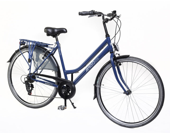 Moves 28 Inch 56 cm Dames 6V V-Brakes Matblauw