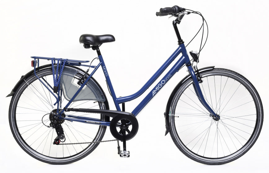 Moves 28 Inch 56 cm Dames 6V V-Brakes Matblauw