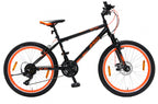 Next Level 24 Inch 39 cm Junior 21V V-Brakes Zwart/Oranje
