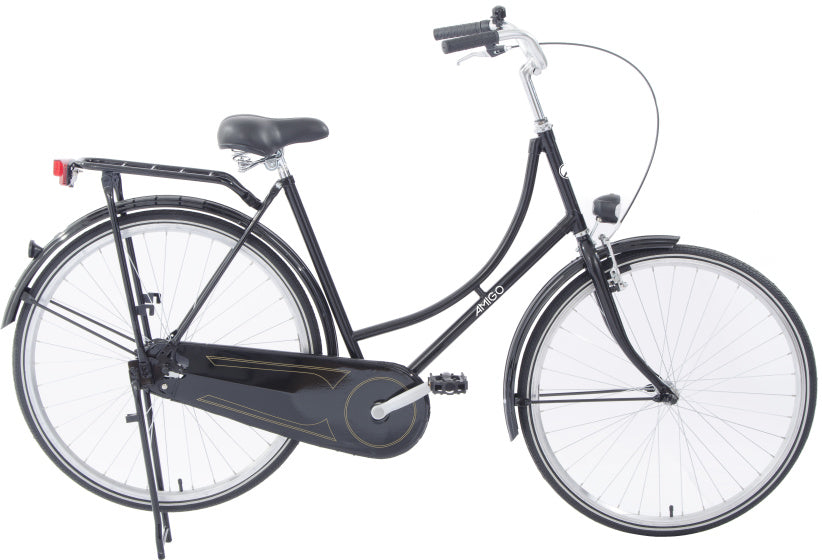 Amigo Fling omafiets 28 Inch 56 cm Dames Terugtraprem Zwart