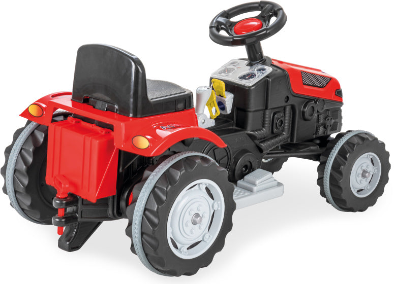 Amigo Active accuvoertuig traptractor 6V rood/zwart