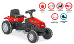 Amigo Active accuvoertuig traptractor 6V rood/zwart