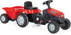 Amigo Active traptractor met aanhanger rood/zwart