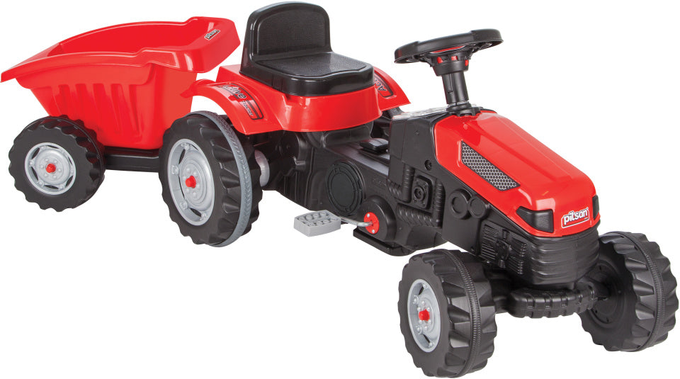Amigo Active traptractor met aanhanger rood/zwart