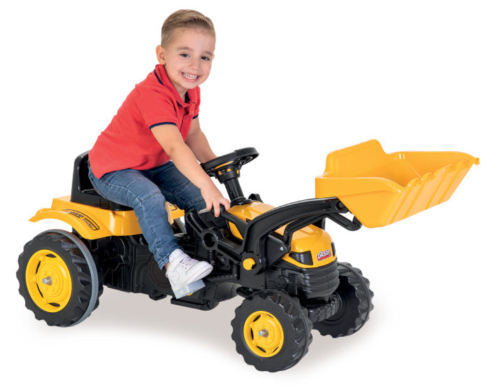 Amigo Active traptractor met voorlader geel/zwart