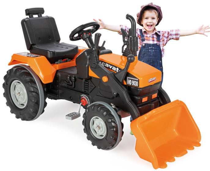 Amigo Super HD 9030 traptractor met voorlader oranje/zwart