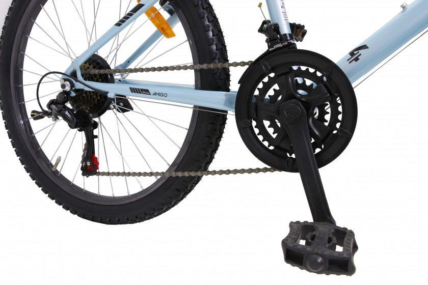 power 24 inch 38 cm meisjes 18v v-brakes ijsblauw