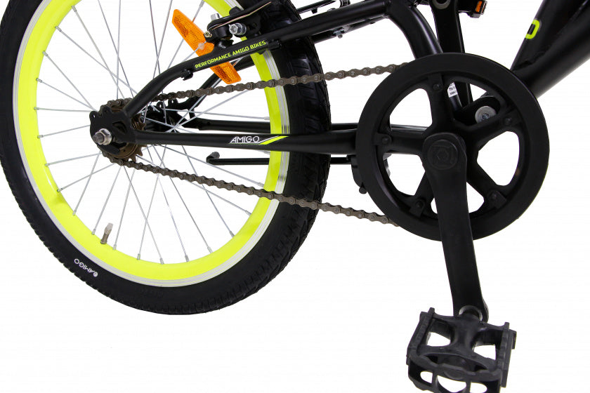 Amigo Racer 20 Inch 33,5 cm Junior V-Brakes Zwart