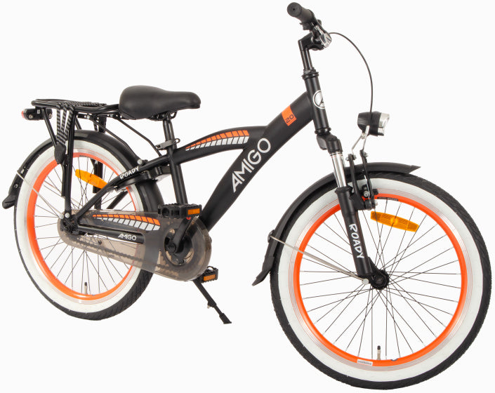 Amigo Roady 20 Inch 27,5 cm Jongens Terugtraprem Zwart/Oranje