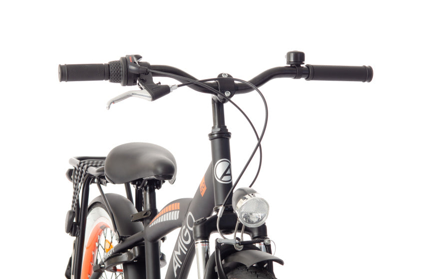 Amigo Roady 24 Inch 38,5 cm Jongens 3V Terugtraprem Zwart/Oranje