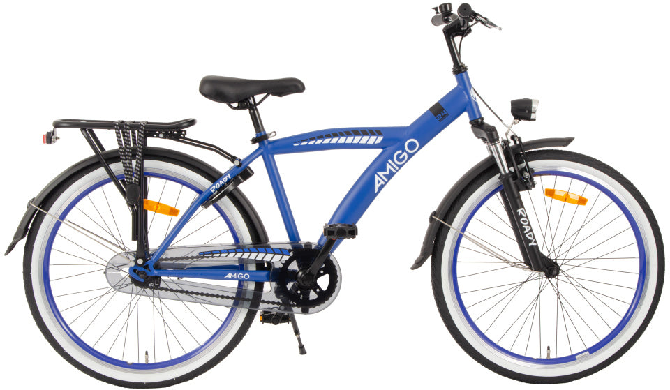 Amigo Roady 24 Inch 38,5 cm Jongens Terugtraprem Blauw