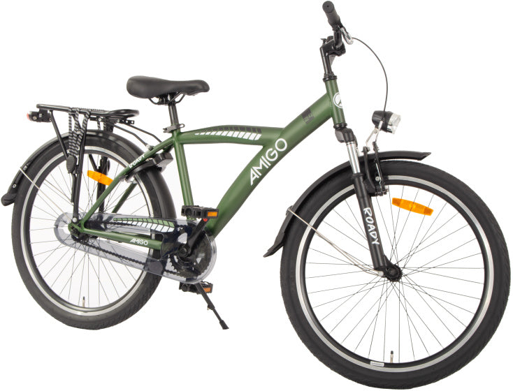 Amigo Roady 24 Inch 38,5 cm Jongens Terugtraprem Groen