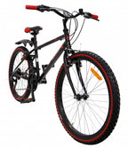 rock 24 inch 38 cm junior 18v v-brakes zwart rood