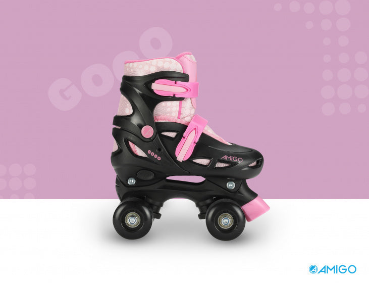 rolschaatsen Gogo meisjes polypropyleen roze mt 34/37