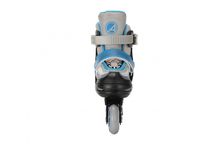 Amigo 2-in-1 schaatsen/skates junior zwart/blauw maat 30/33