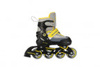 Amigo 2-in-1 schaatsen/skates junior zwart/geel maat 34/37
