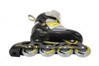 Amigo 2-in-1 schaatsen/skates junior zwart/geel maat 34/37