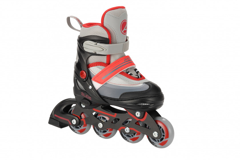 skates 2-in-1 Slide junior polypropyleen zwart rood mt 34 37