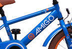 Amigo Sports 16 inch 25,4 cm jongens terugtraprem blauw