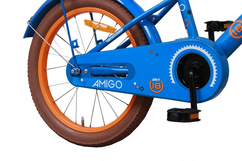 sports 18 inch 26 cm jongens terugtraprem blauw