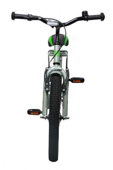 sports 18 inch 26 cm jongens terugtraprem grijs/groen