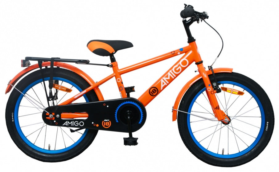 sports 18 inch 26 cm jongens terugtraprem oranje