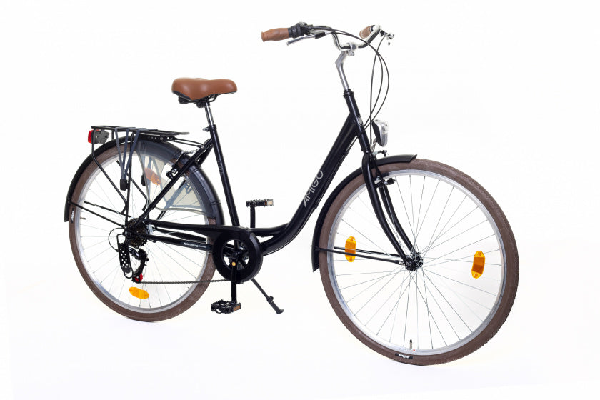 Amigo Style 28 Inch 50 cm Dames 6V V-Brakes Zwart