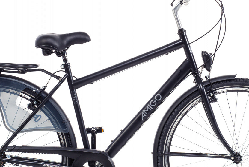 Style 28 Inch 50 cm Heren 6V V-Brakes Zwart