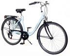 Style 28 Inch 56 cm Dames 6V V-Brakes Lichtblauw