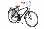 Style 28 Inch 56 cm Heren 6V V-Brakes Matzwart