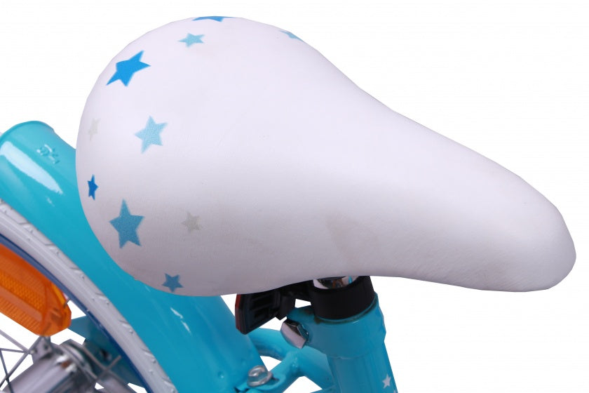 Amigo Superstar 16 Inch 22 cm Meisjes Terugtraprem Lichtblauw