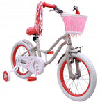 Amigo Superstar 16 inch 22 cm meisjes terugtraprem crème