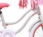 Amigo Superstar 16 inch 22 cm meisjes terugtraprem crème