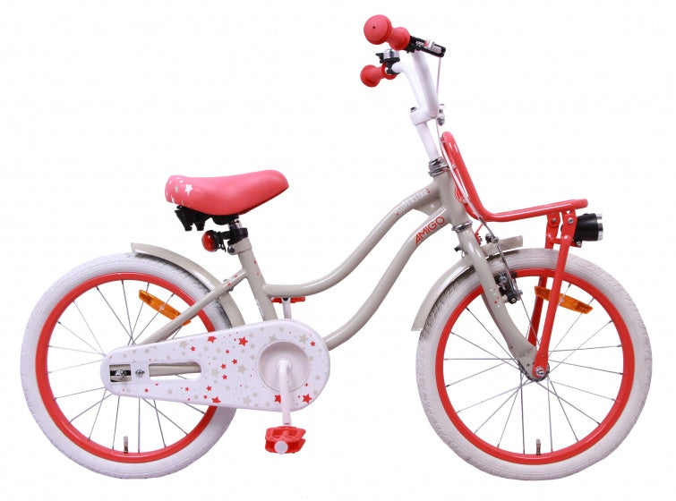 Amigo Superstar 18 Inch 24 cm Meisjes Terugtraprem Creme