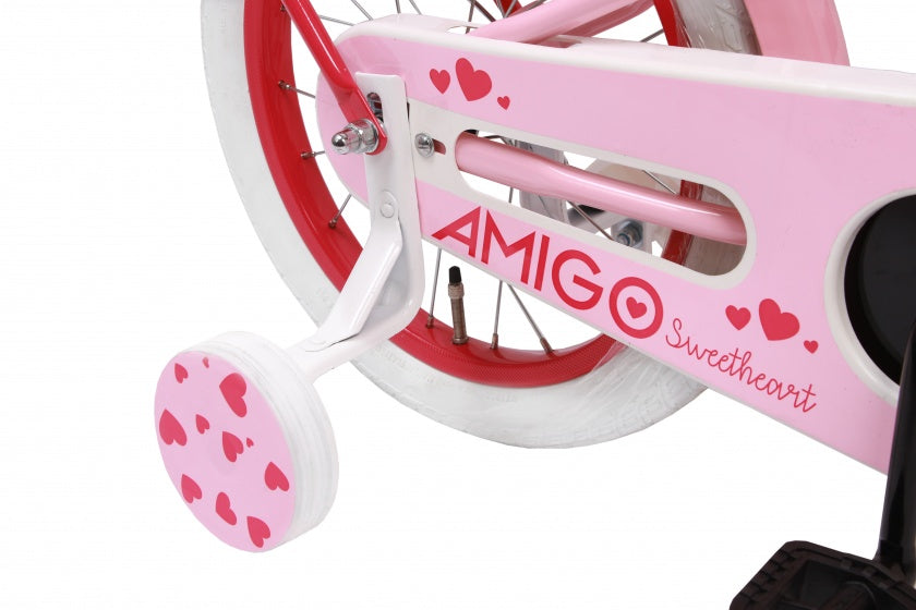 sweetheart 16 inch 22 cm meisjes terugtraprem roze