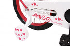 Amigo Sweetheart 16 inch 22 cm meisjes terugtraprem wit