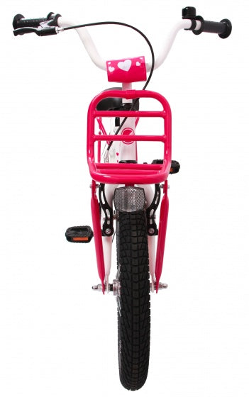 Amigo Sweetheart 16 inch 22 cm meisjes terugtraprem wit