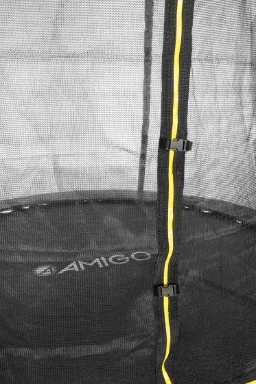 trampoline Basic met veiligheidsnet en ladder 244 cm zwart