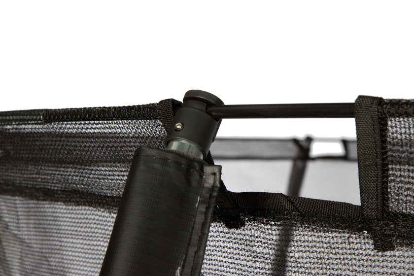 trampoline Basic met veiligheidsnet en ladder 244 cm zwart