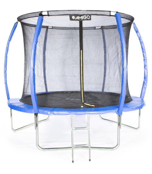 trampoline Basic met veiligheidsnet en ladder 305 cm blauw
