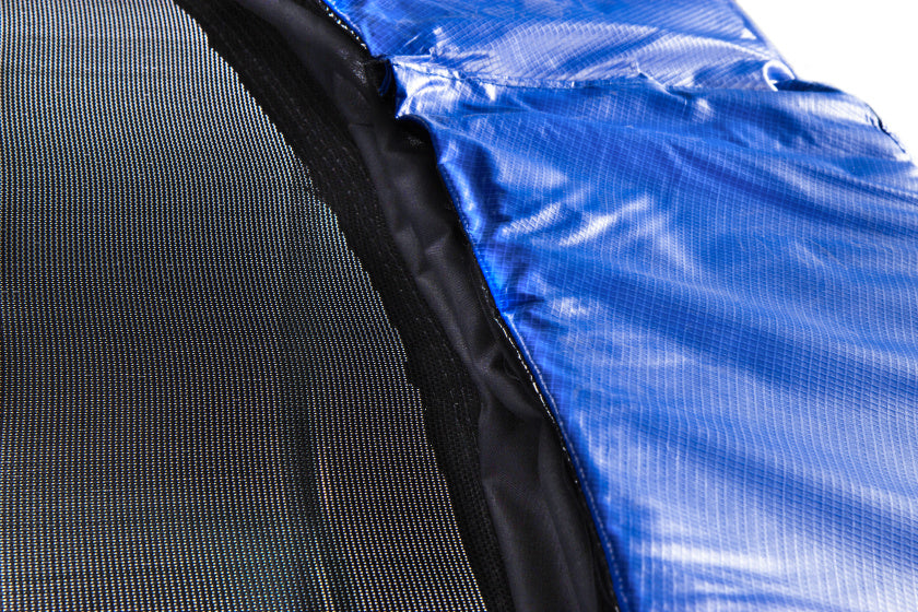 trampoline Deluxe met veiligheidsnet 244 cm blauw