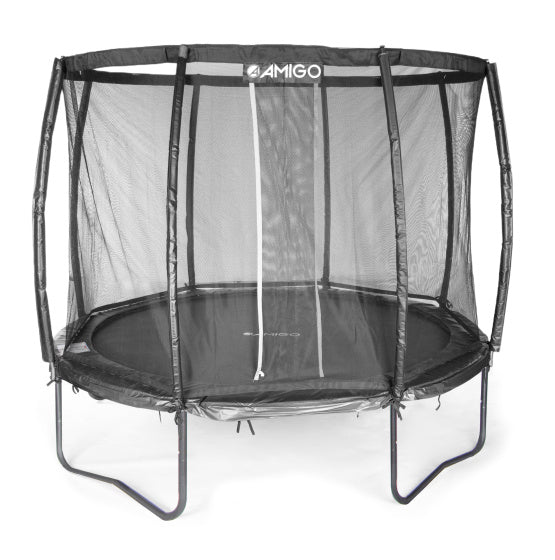 trampoline Deluxe met veiligheidsnet 305 cm zwart