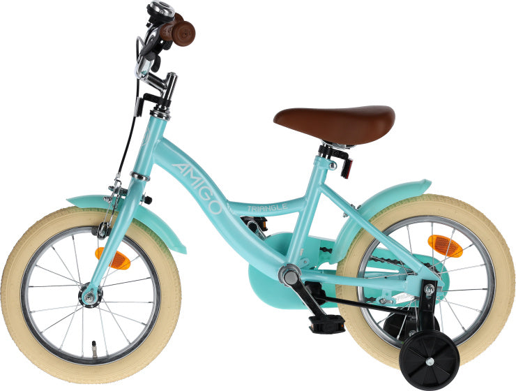 Amigo Triangle 14 Inch 23 cm Junior Terugtraprem Turquoise