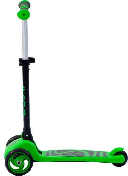 Amigo Twister opvouwbare 3-wiel kinderstep met voetrem groen/zwart