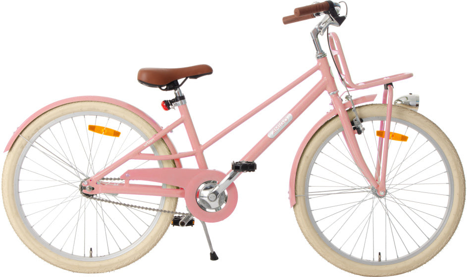 Amigo Urban 24 Inch 35 cm Meisjes Terugtraprem Zalmroze
