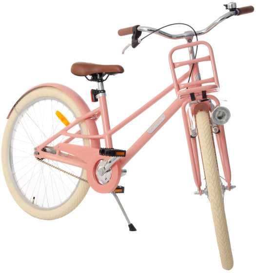 Amigo Urban 24 Inch 35 cm Meisjes Terugtraprem Zalmroze