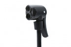 fietspomp M3 met drukmeter 64 cm staal 11 Bar blauw