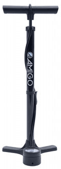 fietspomp M3 met drukmeter 64 cm staal 11 Bar zwart