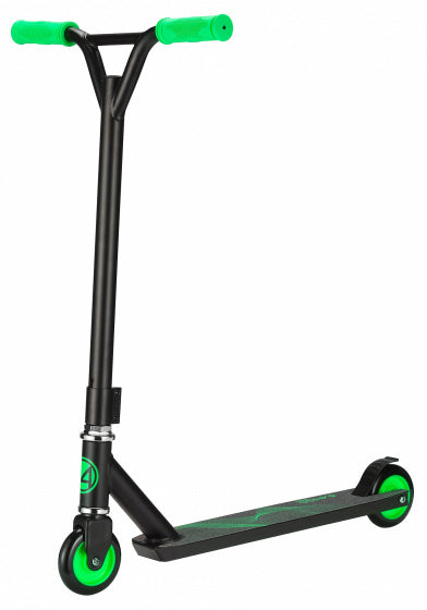 Amigo Wave Stuntstep Junior Voetrem Zwart/Groen